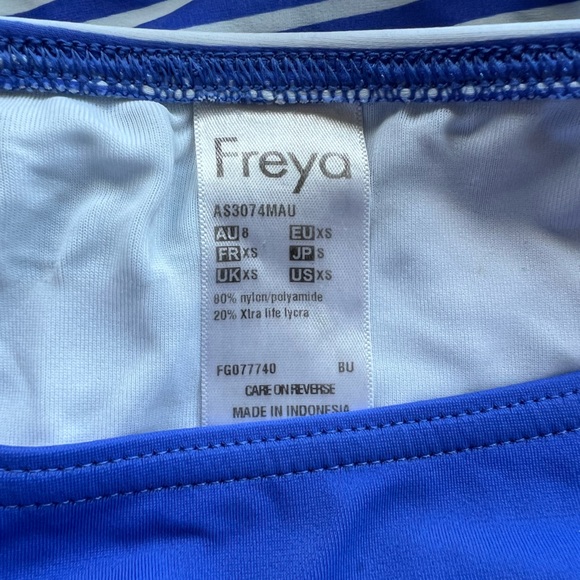 Freya Tootsie bandeau underwire tankini top 36H with matching XS bottoms - Picture 4 of 4